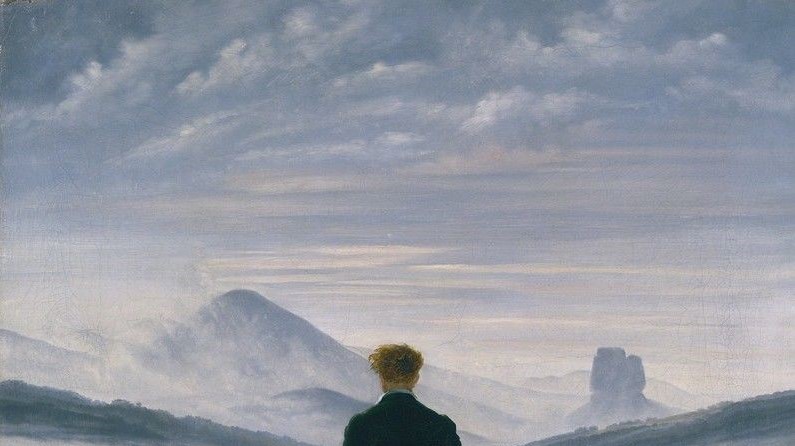 Wanderer above the sea of fog